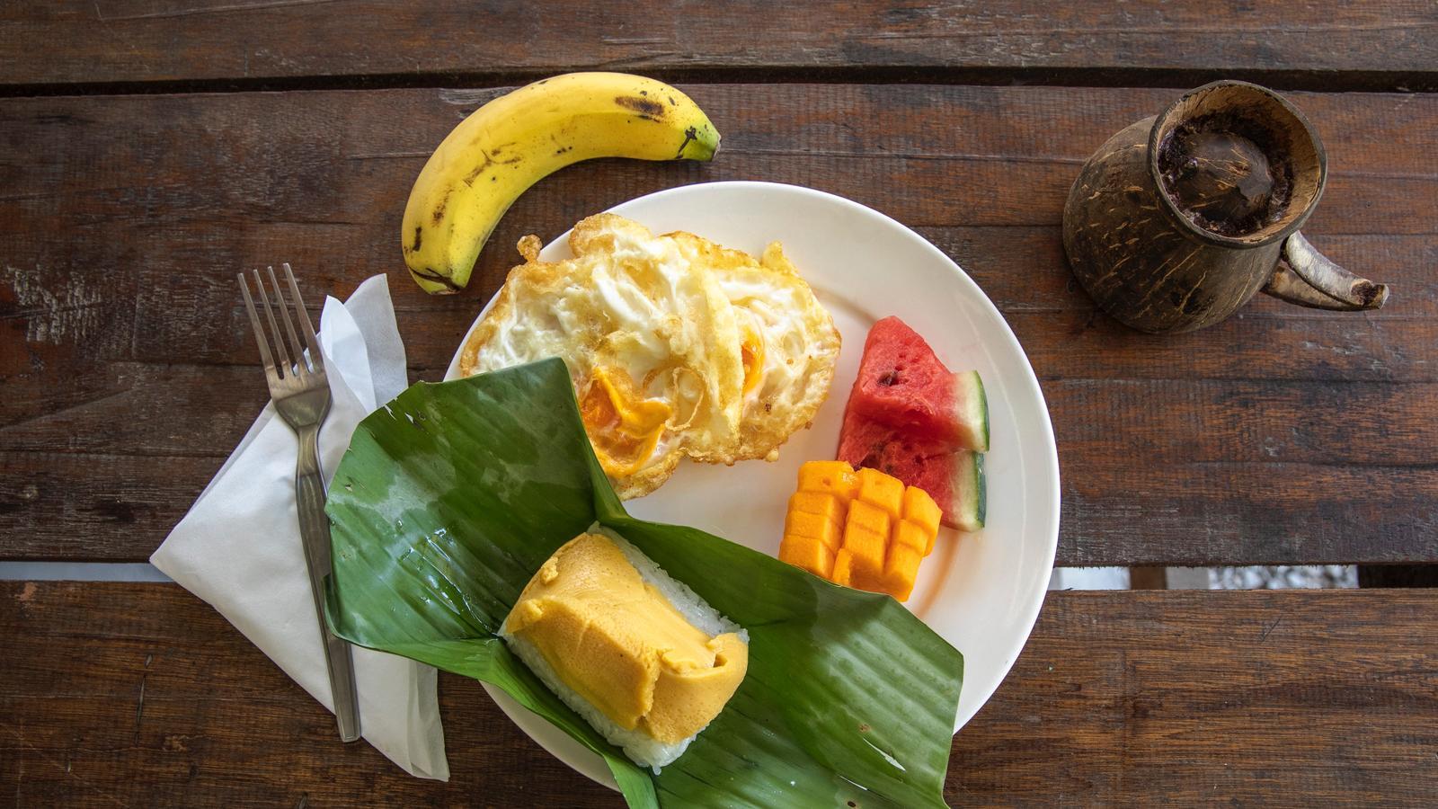 Breakfast around the world - background banner